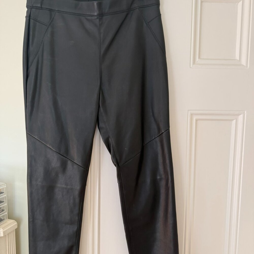 Women's Black Genuine Leather Pants